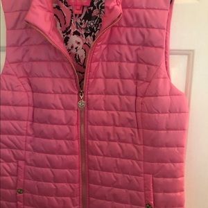 Lilly Pulitzer like new pink vest large